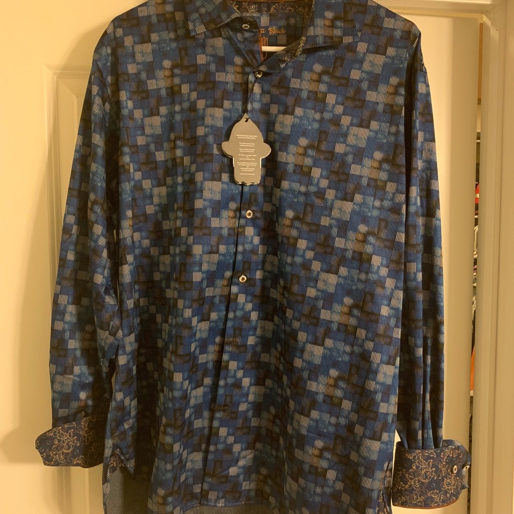 Visconti Black Button Down